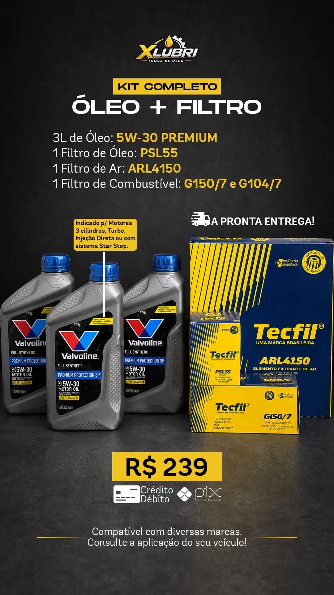 Kit de produtos XLUBRI 01