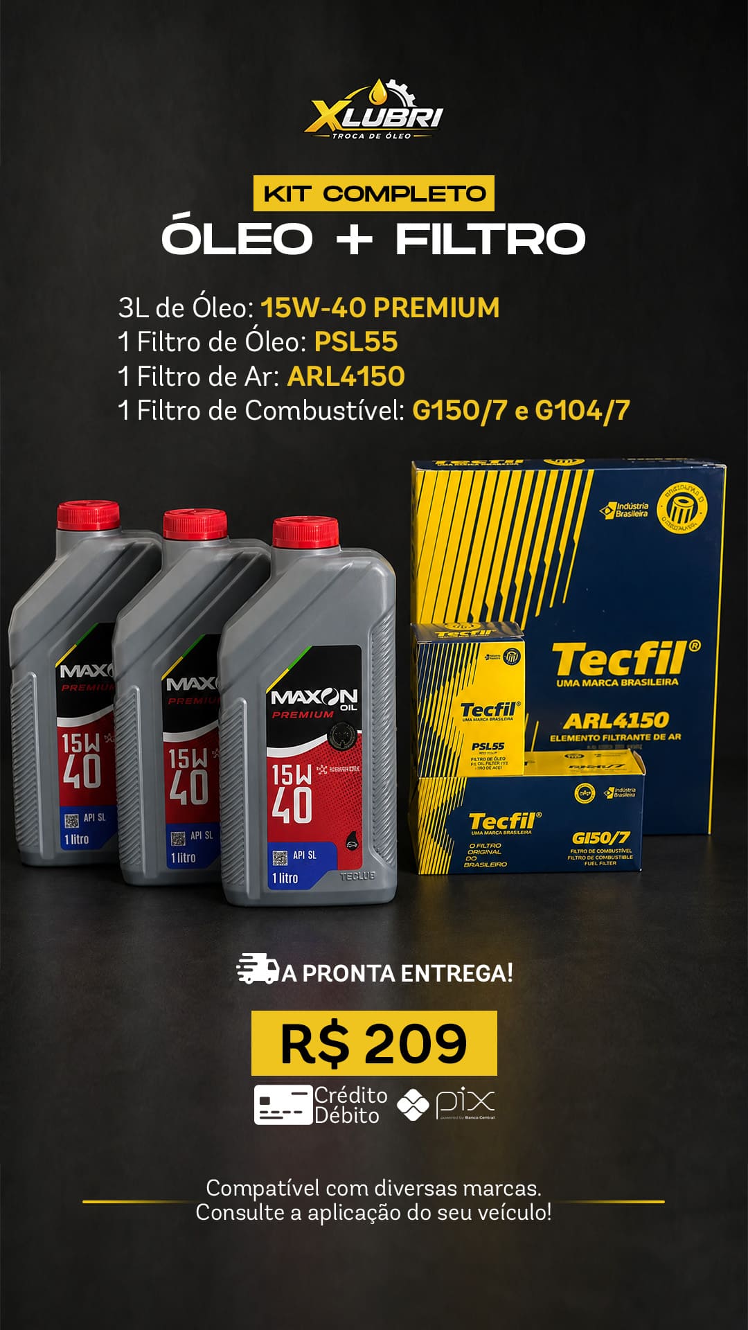 Kit de produtos XLUBRI 02