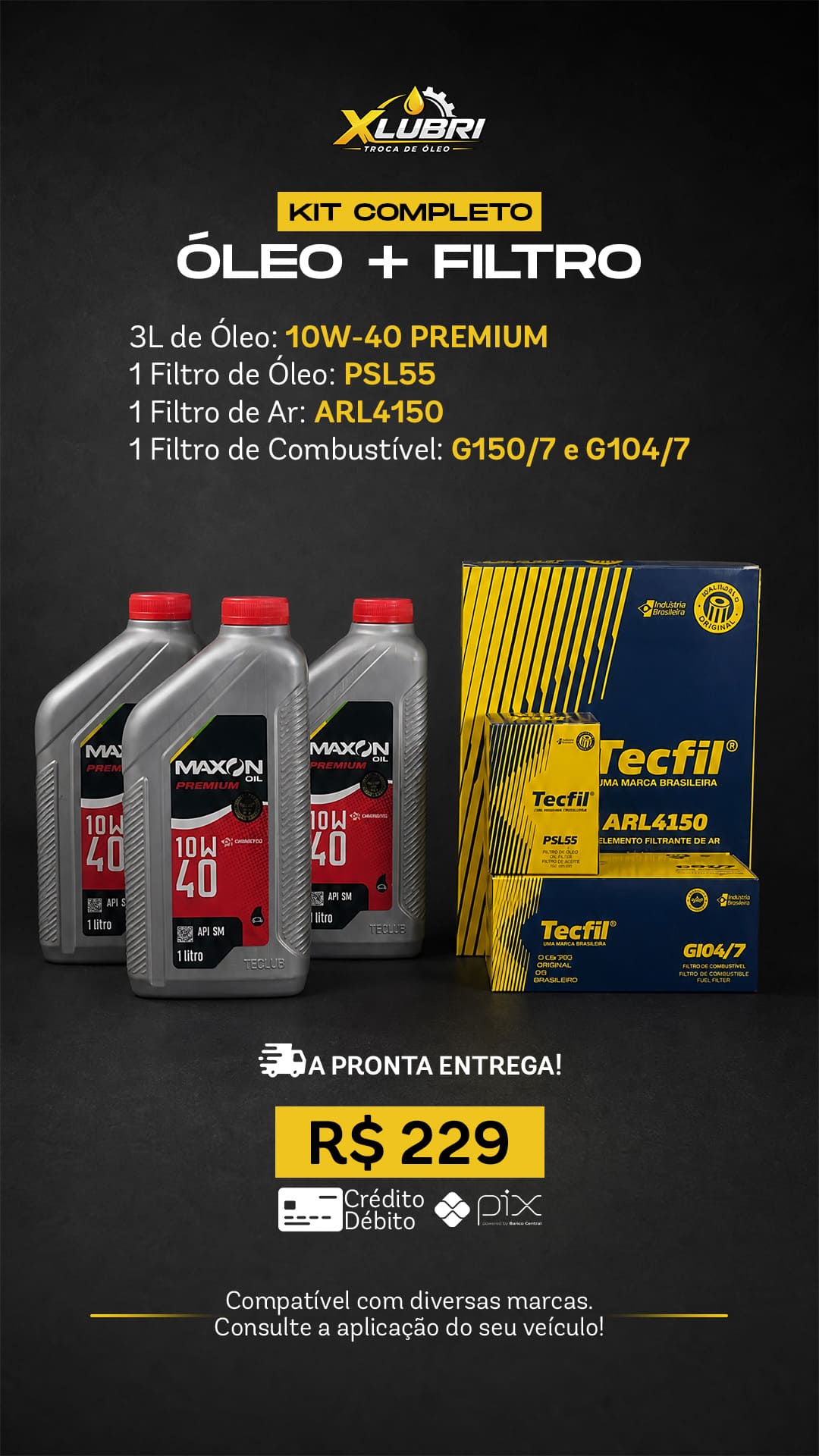 Kit de produtos XLUBRI 03