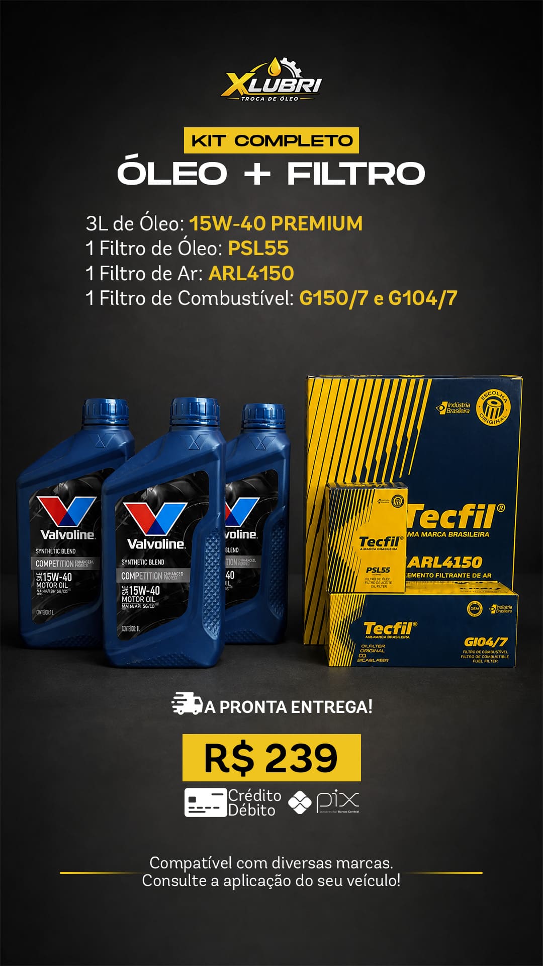 Kit de produtos XLUBRI 04