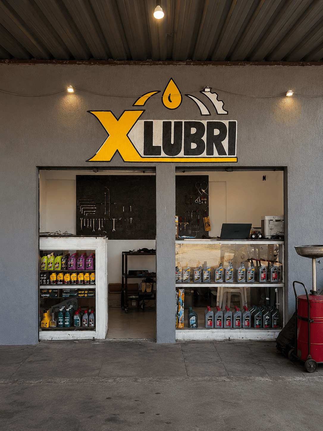 Fachada da oficina XLUBRI